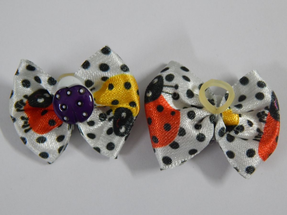 L1194 LAÇO ESTAMPA JOANINHA C/ BOT. DE JOANINHA - 30 UN - Image 3