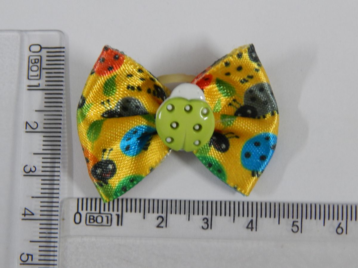 L1194 LAÇO ESTAMPA JOANINHA C/ BOT. DE JOANINHA - 30 UN - Image 6