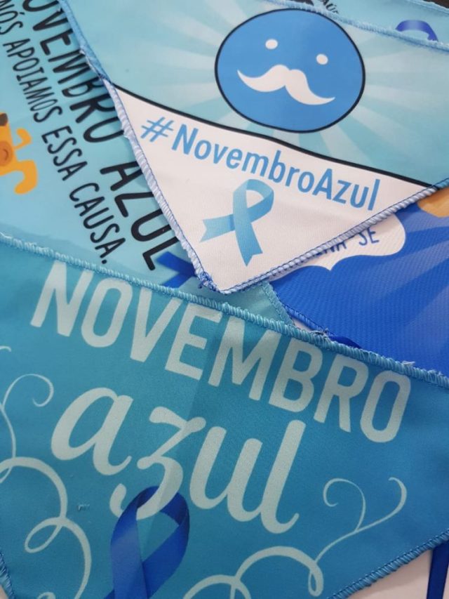 B406 BANDANA NOVEMBRO AZUL - 'M' / 'G' - 10 UN - Image 5