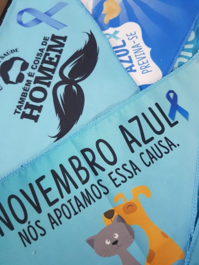 B406 BANDANA NOVEMBRO AZUL - 'M' / 'G' - 10 UN - Image 6