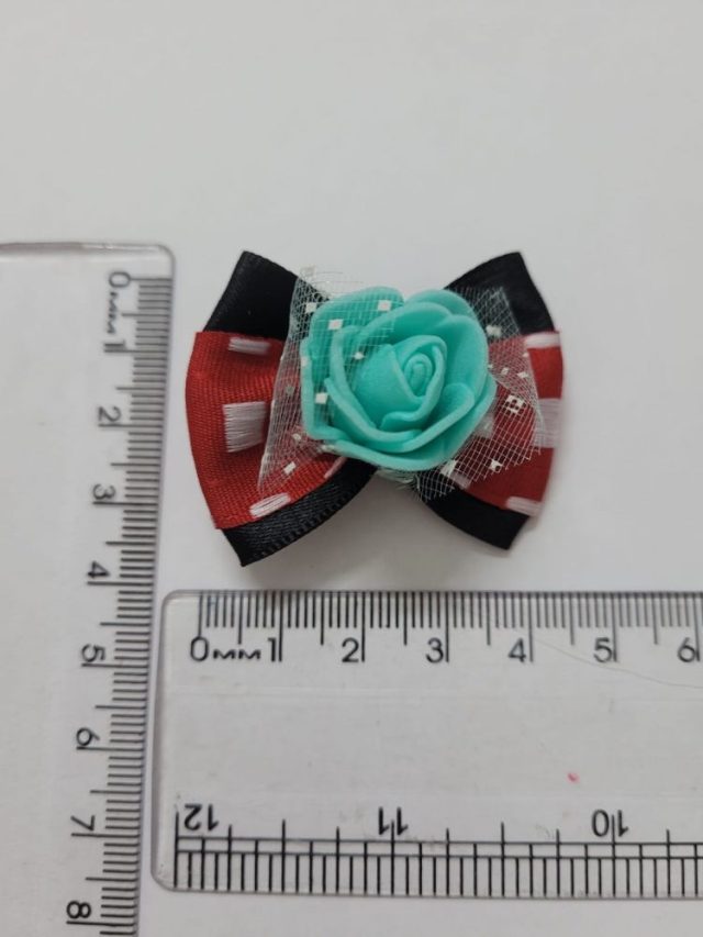L10321 LAÇO DUPLO C/ROSA EM E.V.A - 30 UN - Image 6