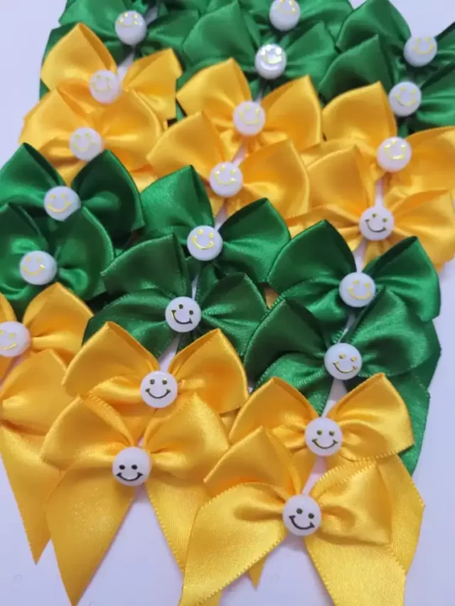 L9050 LAÇO PONTA VERDE E AMARELO - 24 UN