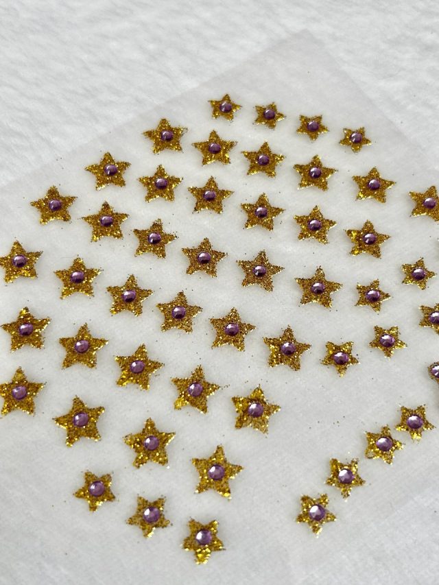L195 PIERCING/ADESIVO ESTRELA 'DOURADO' - 2 CART - Image 11