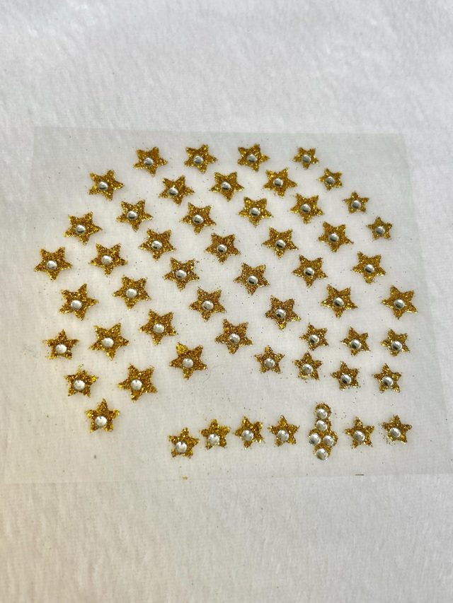 L195 PIERCING/ADESIVO ESTRELA 'DOURADO' - 2 CART - Image 16