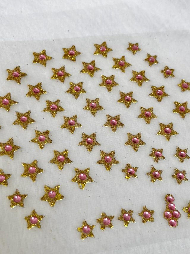 L195 PIERCING/ADESIVO ESTRELA 'DOURADO' - 2 CART - Image 15
