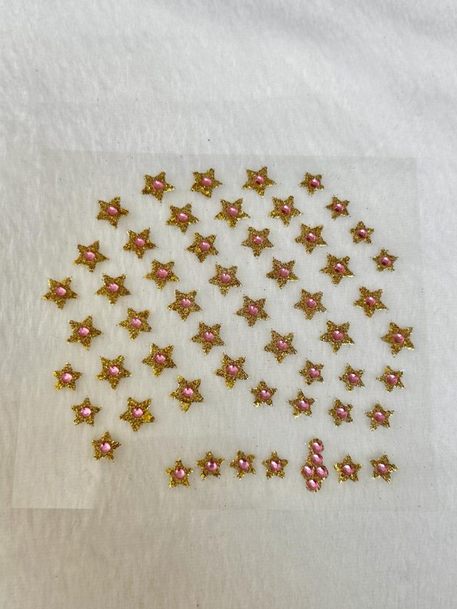 L195 PIERCING/ADESIVO ESTRELA 'DOURADO' - 2 CART - Image 14