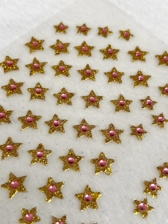 L195 PIERCING/ADESIVO ESTRELA 'DOURADO' - 2 CART - Image 18