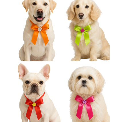 L11120 LAÇAROTE COM FLOR CRISTAL - 20 UN