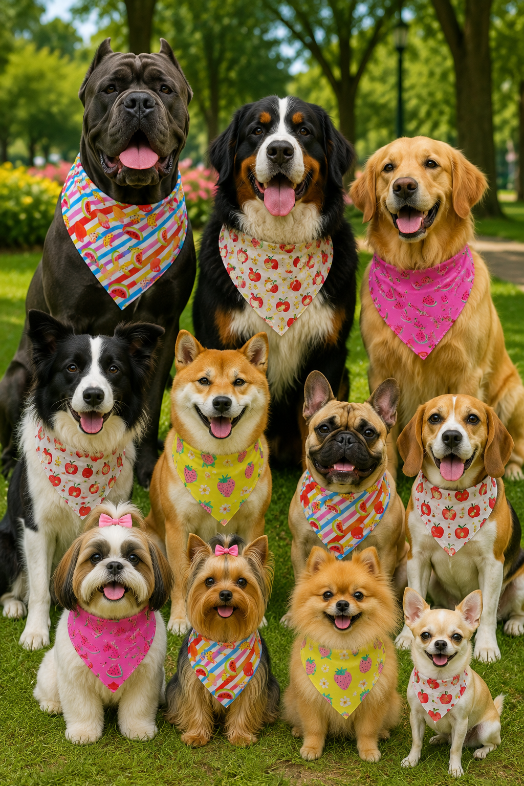 B125 BANDANA FRUTINHAS - 10 UN - Imagem 2