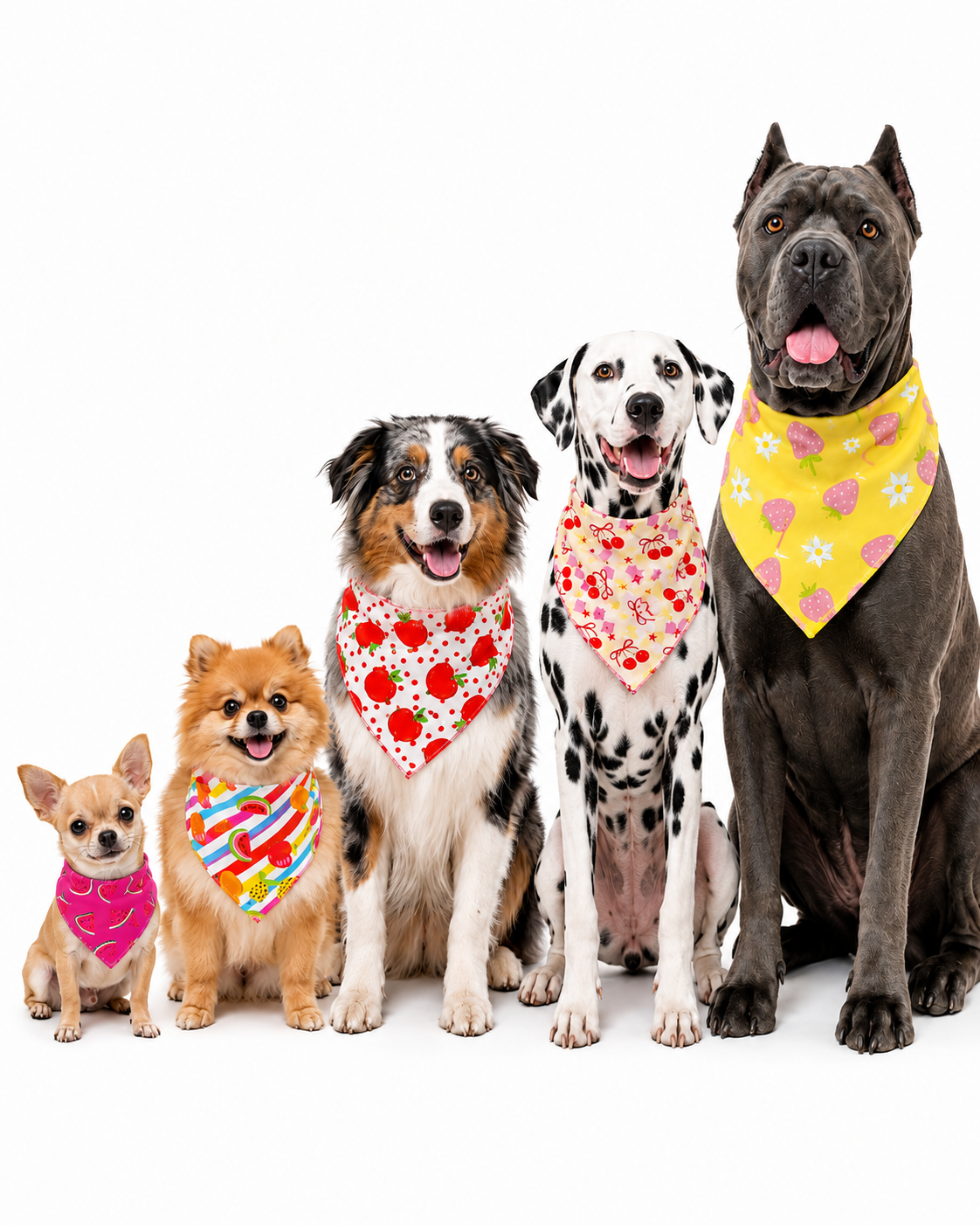 B125 BANDANA FRUTINHAS - 10 UN