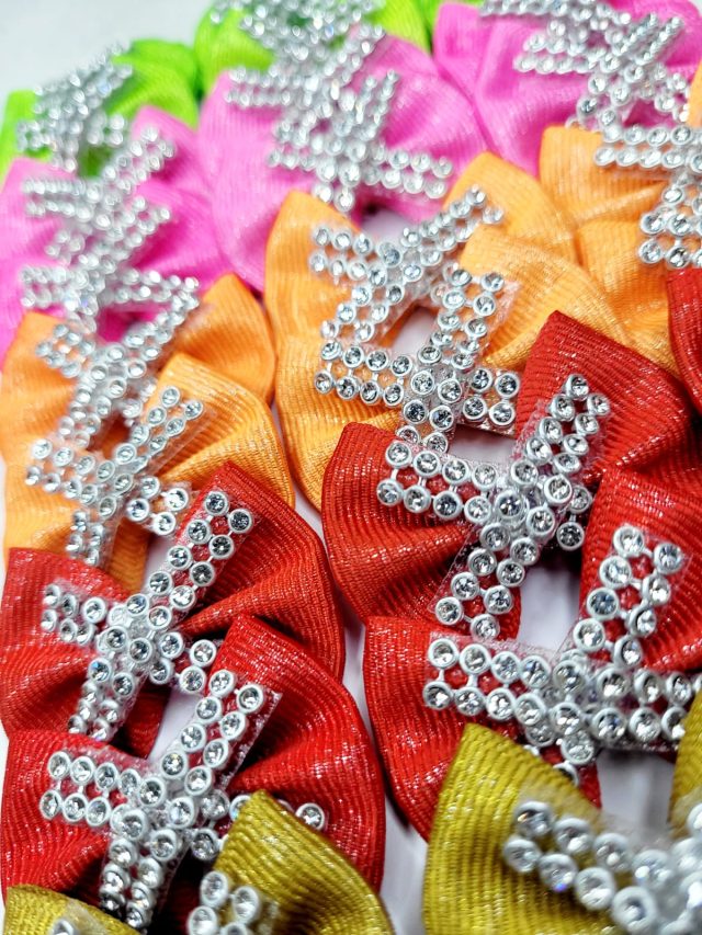 L11609 LAÇO GORG. LUREX C/STRASS - 30 UN