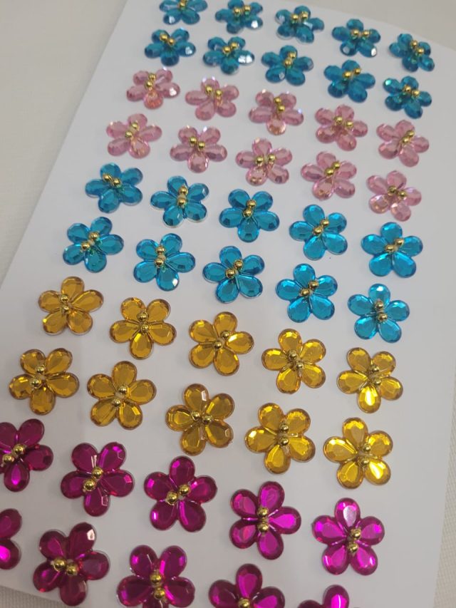 L0826 CRISTAL FLOR COM LIGA -  50 UN