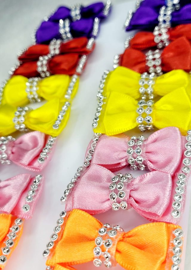 L820 LAÇO PEQUENO DUPLO C/STRASS - 20 UN