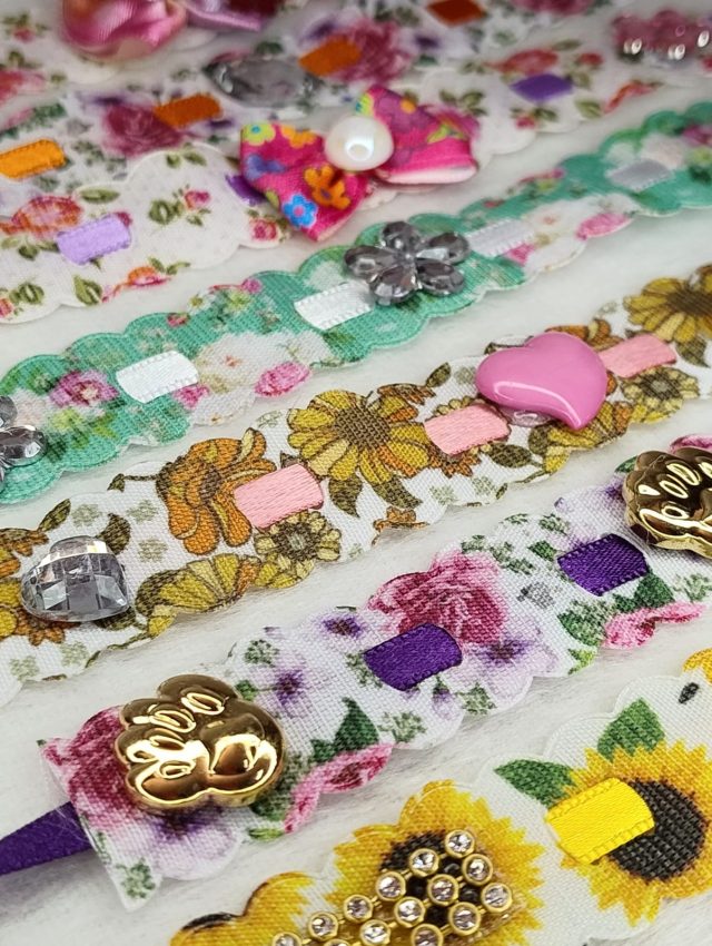 L1763 PASSA FITA FLORAL - 20 UNID.
