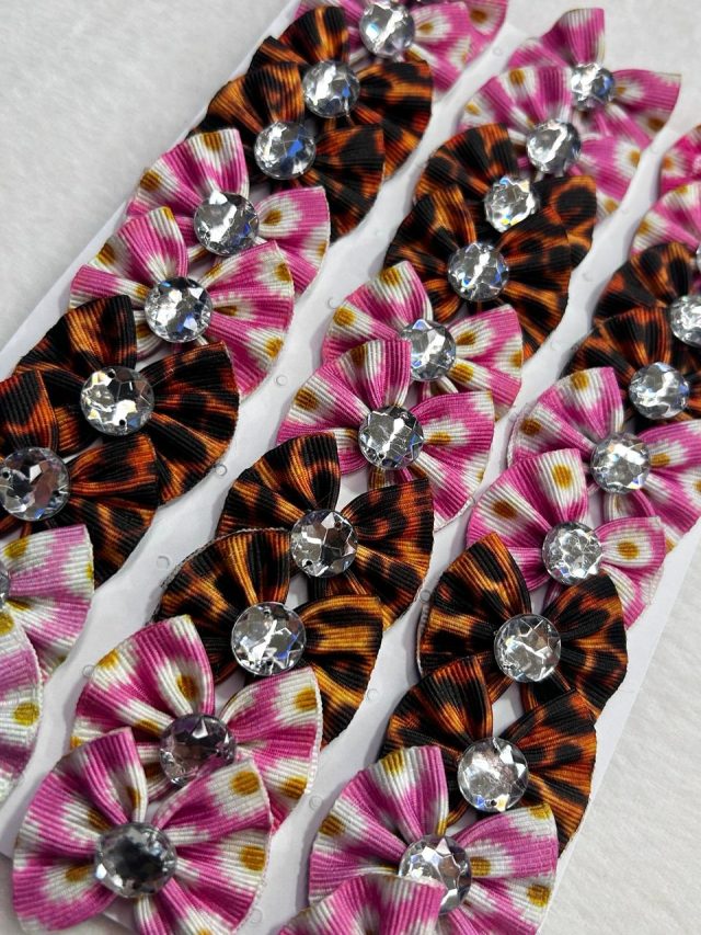 L10239 LAÇO GORG. ESTAMPADO C/CRISTAL - 30 UN