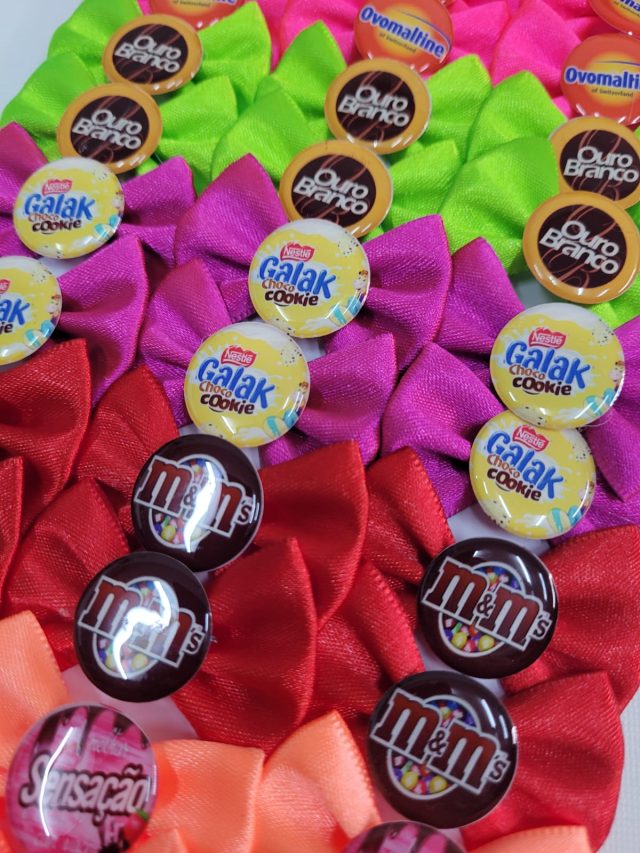 L135 LAÇO C/BOTON CHOCOLATE - 30 UN