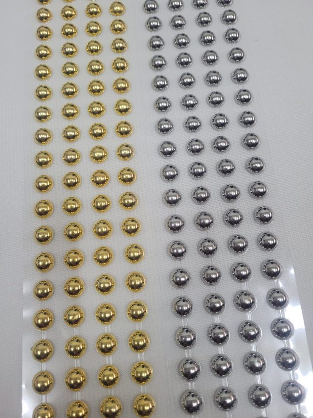 L19521 PIERCING/ADESIVO BOLINHA DOURADA - 1 CART