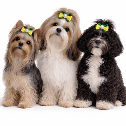 L930 LAÇO DUPLO VERDE E AMARELO - 30 UN