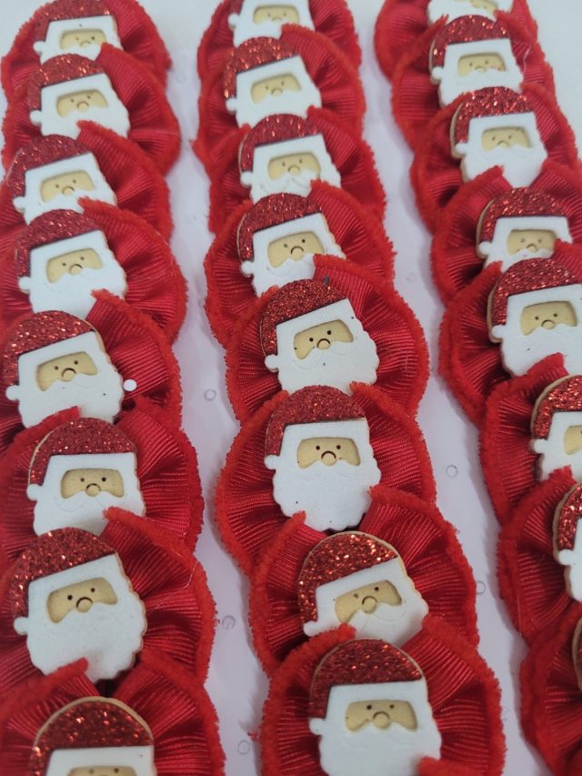 L5373 LAÇO VERMELHO C/PAPAI NOEL - 30 UN