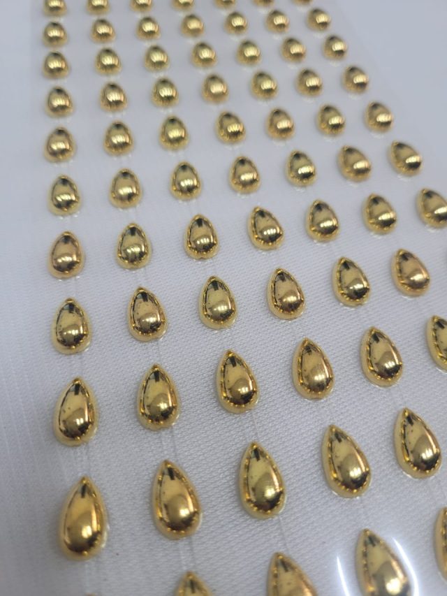 L19534 PIERCING/ADESIVO GOTA DOURADA - 01 CART - Image 3