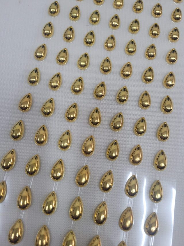 L19534 PIERCING/ADESIVO GOTA DOURADA - 01 CART - Image 5