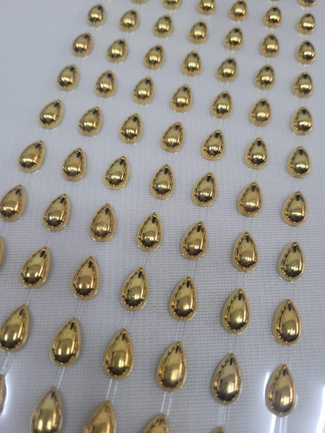 L19534 PIERCING/ADESIVO GOTA DOURADA - 01 CART - Image 6