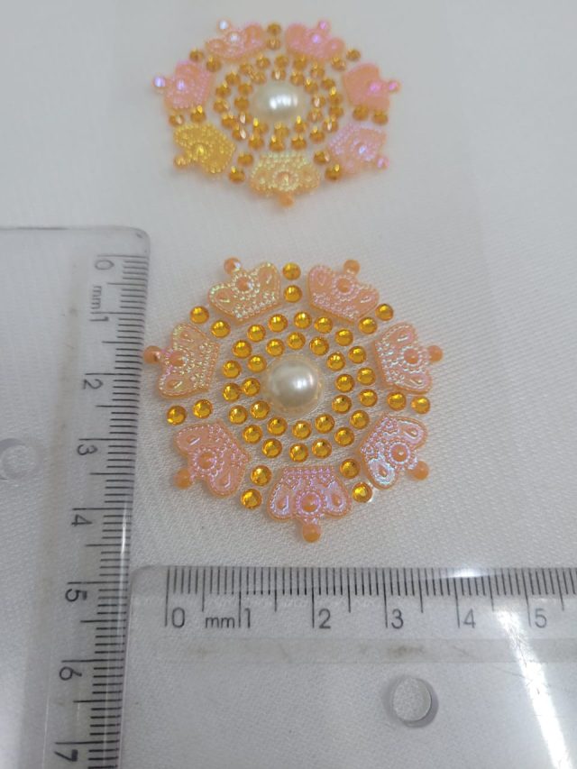 L19535 PIERCING/ADESIVO ROSA COROA - 1 CART - Image 2