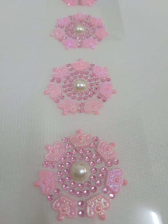 L19535 PIERCING/ADESIVO ROSA COROA - 1 CART - Image 4