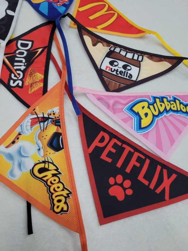 B453 BANDANA ESTAMPAS DE MARCAS FAMOSAS - 10 UN - Image 8