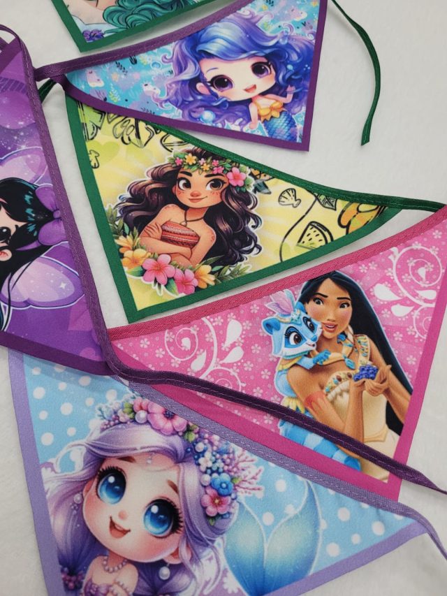 B456 BANDANA ESTAMPAS DE PRINCESAS - 10 UN - Image 3