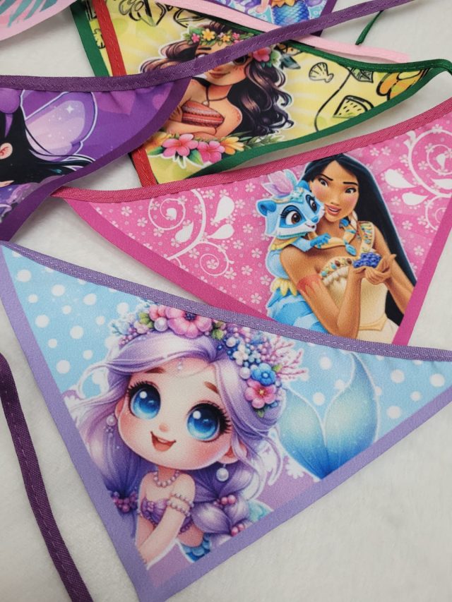 B456 BANDANA ESTAMPAS DE PRINCESAS - 10 UN - Image 5