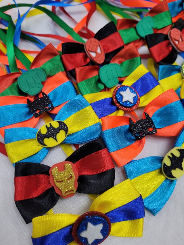 G2118 BORBOLETINHA DUPLA SUPER HEROIS - 20 UN
