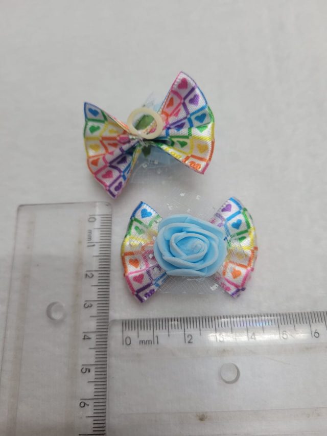 L11629 LAÇO ESTAMPADO LOVE C/FLOR E.V.A - 30 UN - Image 3
