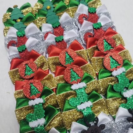 L51991 LAÇO DUPLO LUXO NATAL - 30 UN