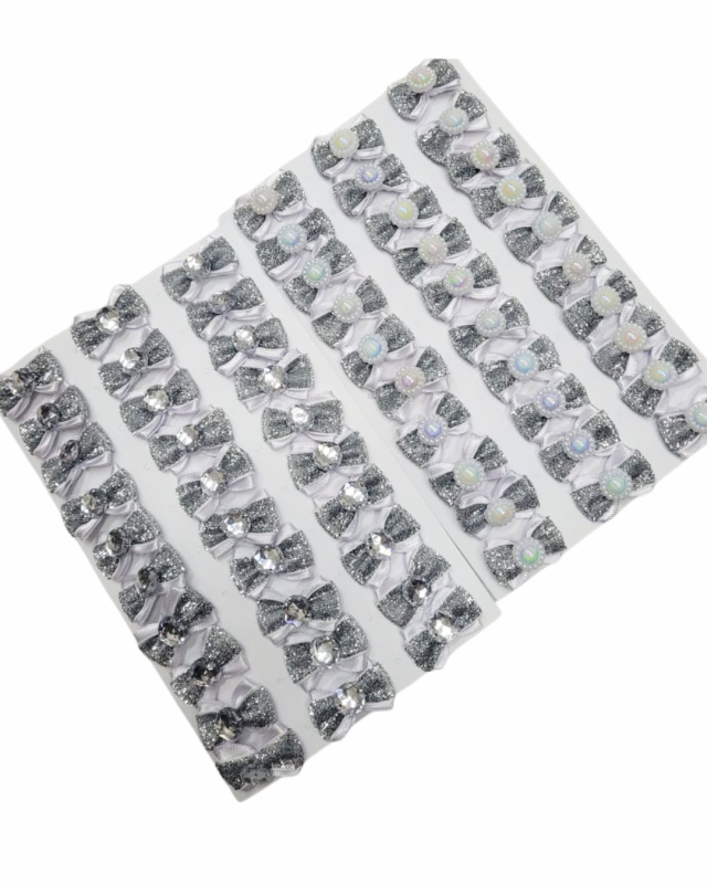 L5571 LACINHO DUPLO PRATA - 30 UN
