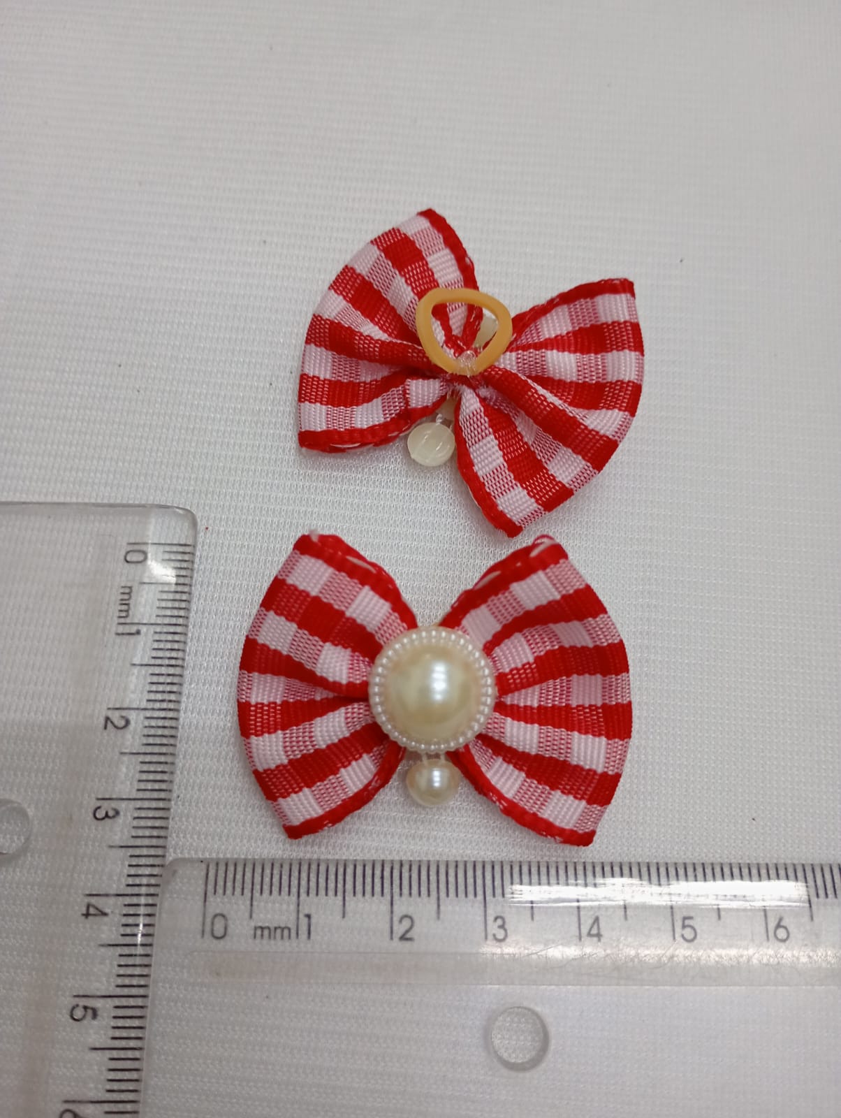 L11649 LAÇO XADREZ NEON C/PÉROLA DUPLA - 30 UN - Image 3