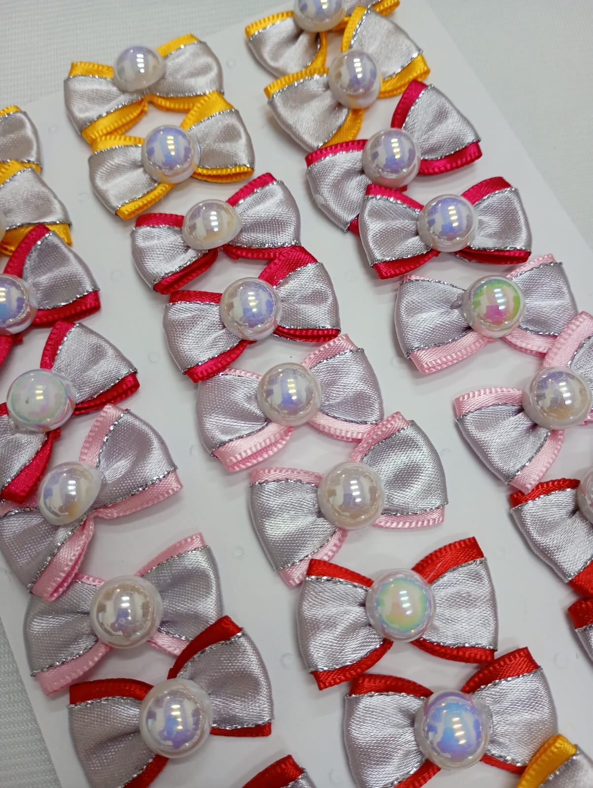 L10640 LACINHO DUPLO PRATA C/PÉROLA - 30 UN - Image 5