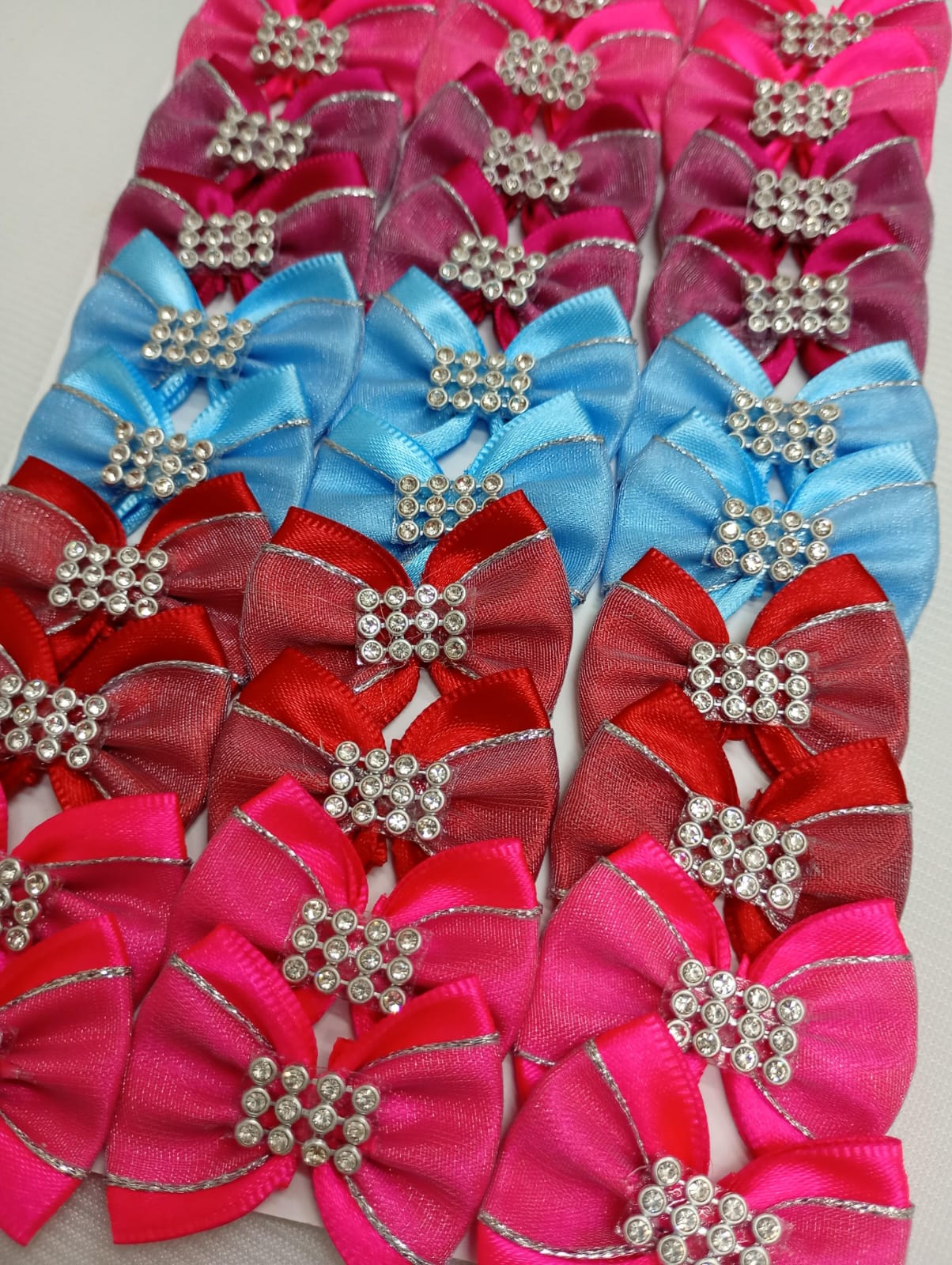 L11626 LAÇO DUPLO C/STRASS - 30 UN