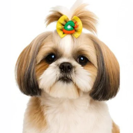 L5204 LAÇO GORG ESTAMPA NATAL C/GORRINHO - 30 UN