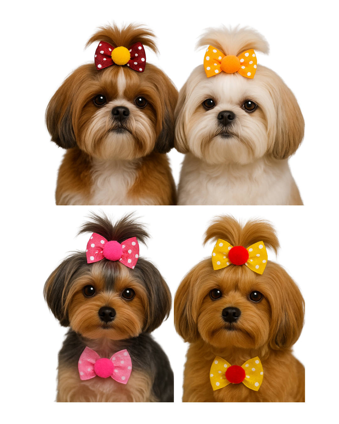 L10673 LAÇO GORG TRANSP C/POMPOM - 30 UN