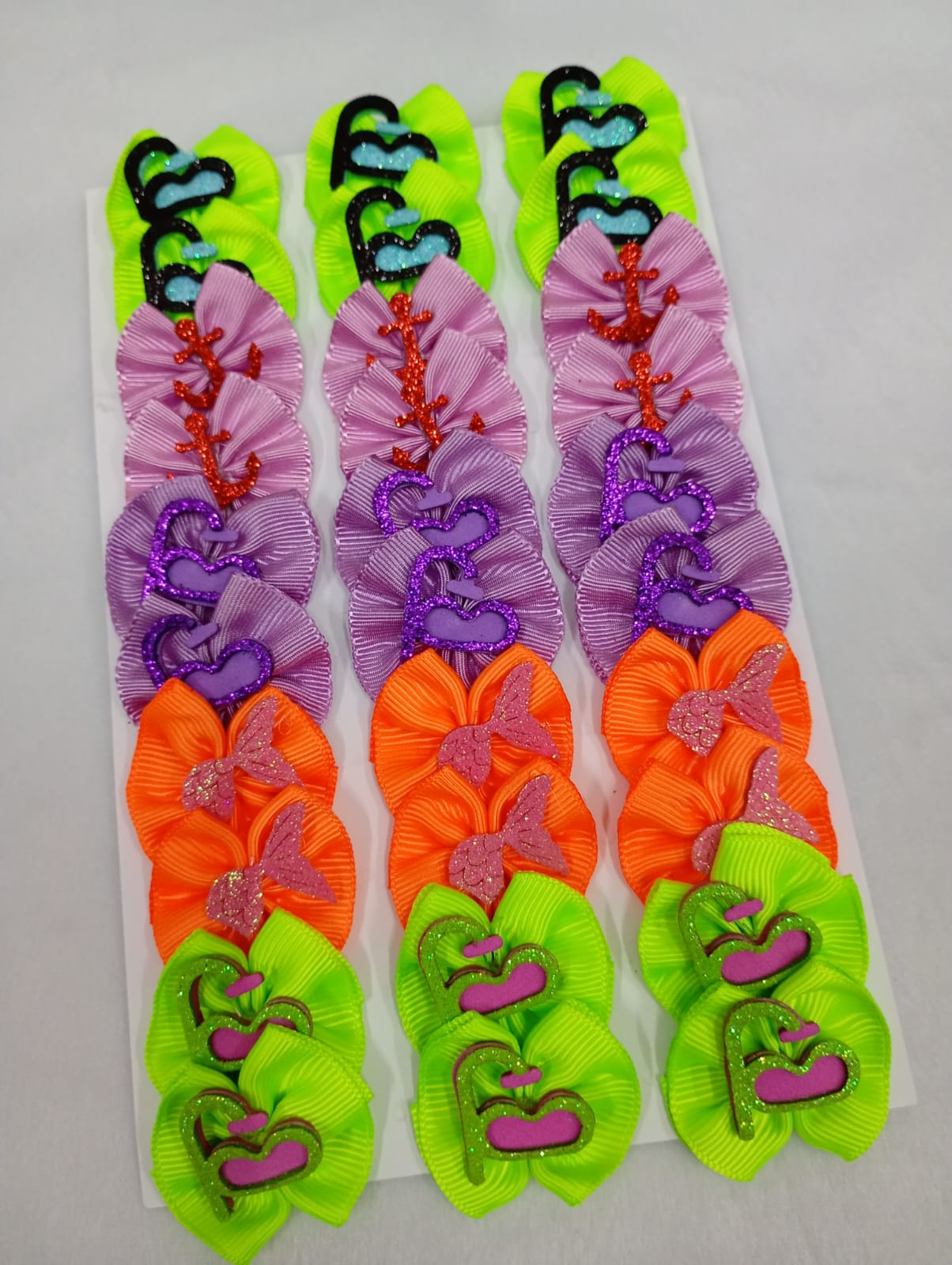 L11675 LAÇO GORG C/ENFEITES E.V.A - 30 UN - Imagem 2