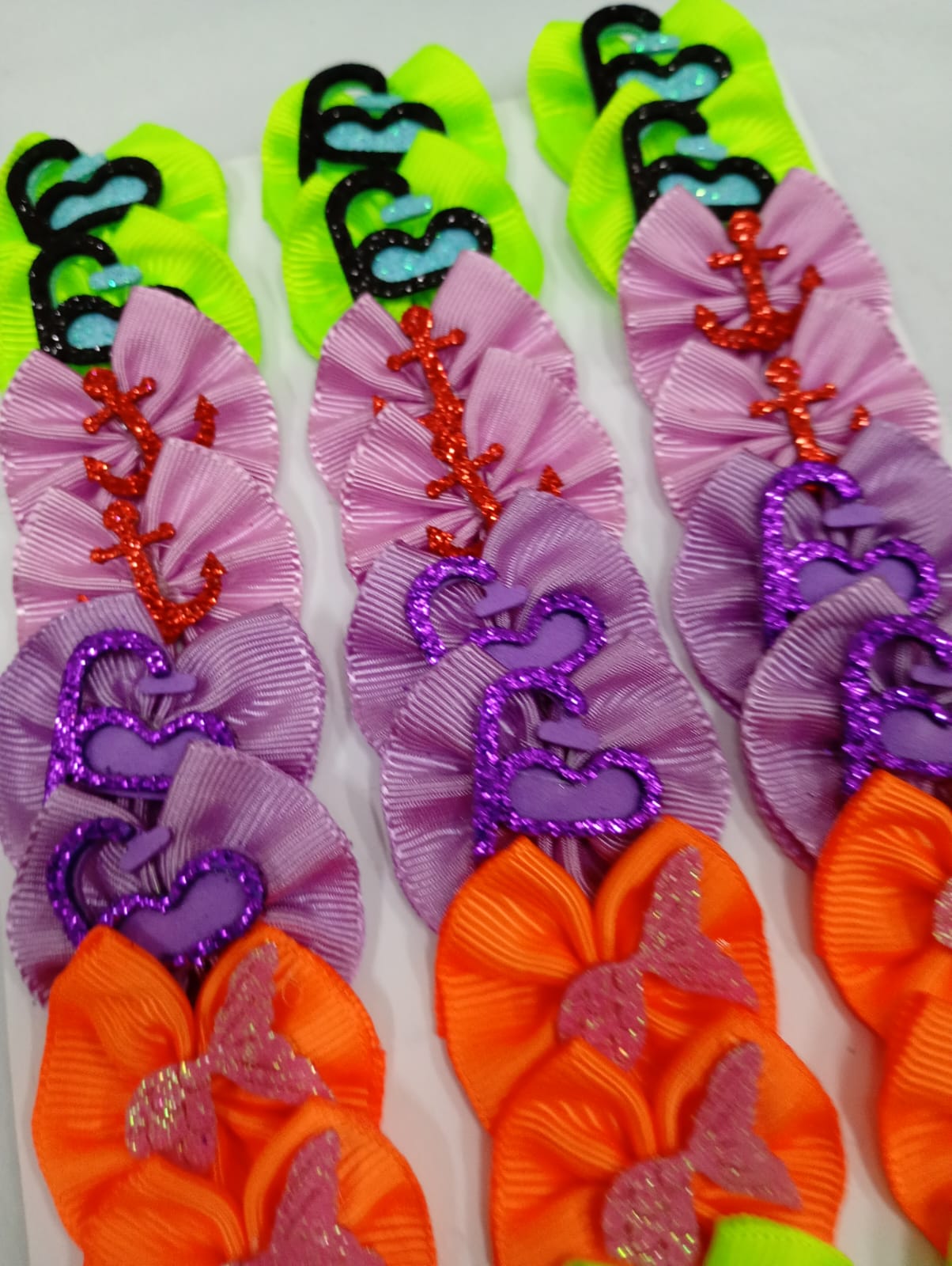 L11675 LAÇO GORG C/ENFEITES E.V.A - 30 UN - Imagem 4