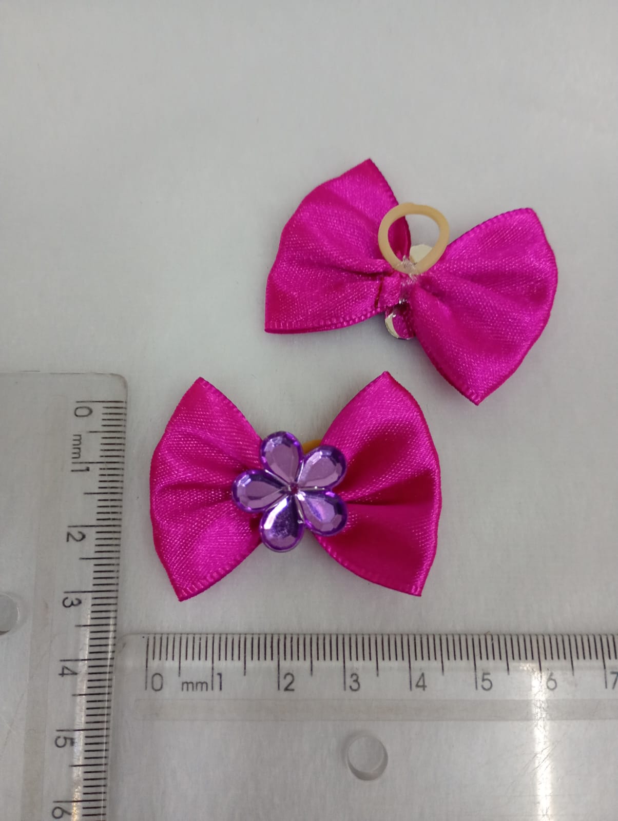 L101 LAÇO CETIM COM FLOR CRISTAL - 30 UN - Imagem 6