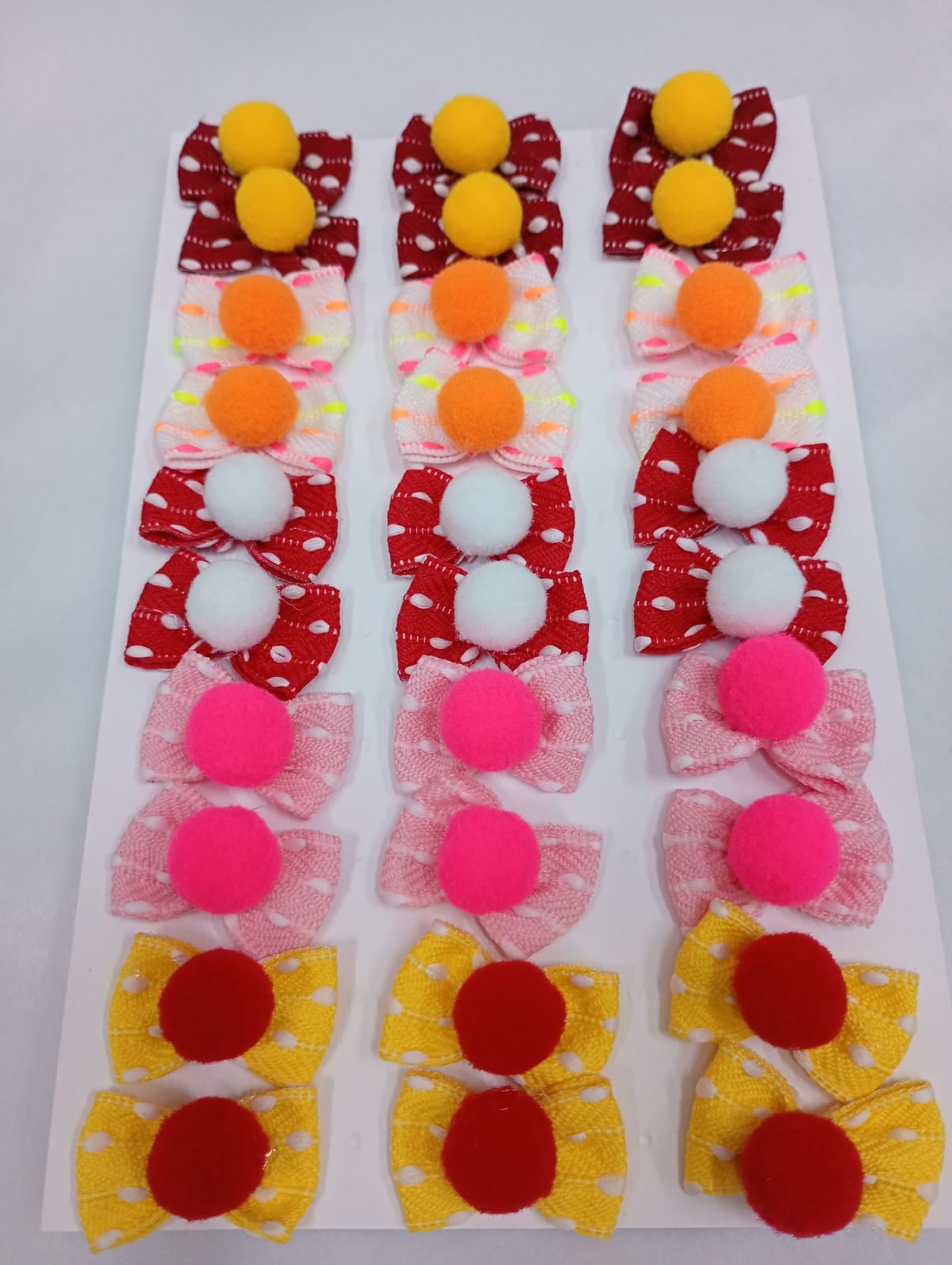 L10673 LAÇO GORG TRANSP C/POMPOM - 30 UN - Imagem 3