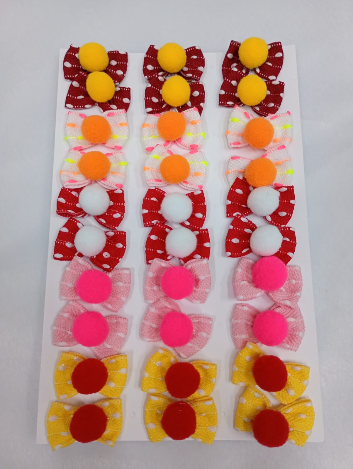 L10673 LAÇO GORG TRANSP C/POMPOM - 30 UN - Imagem 2