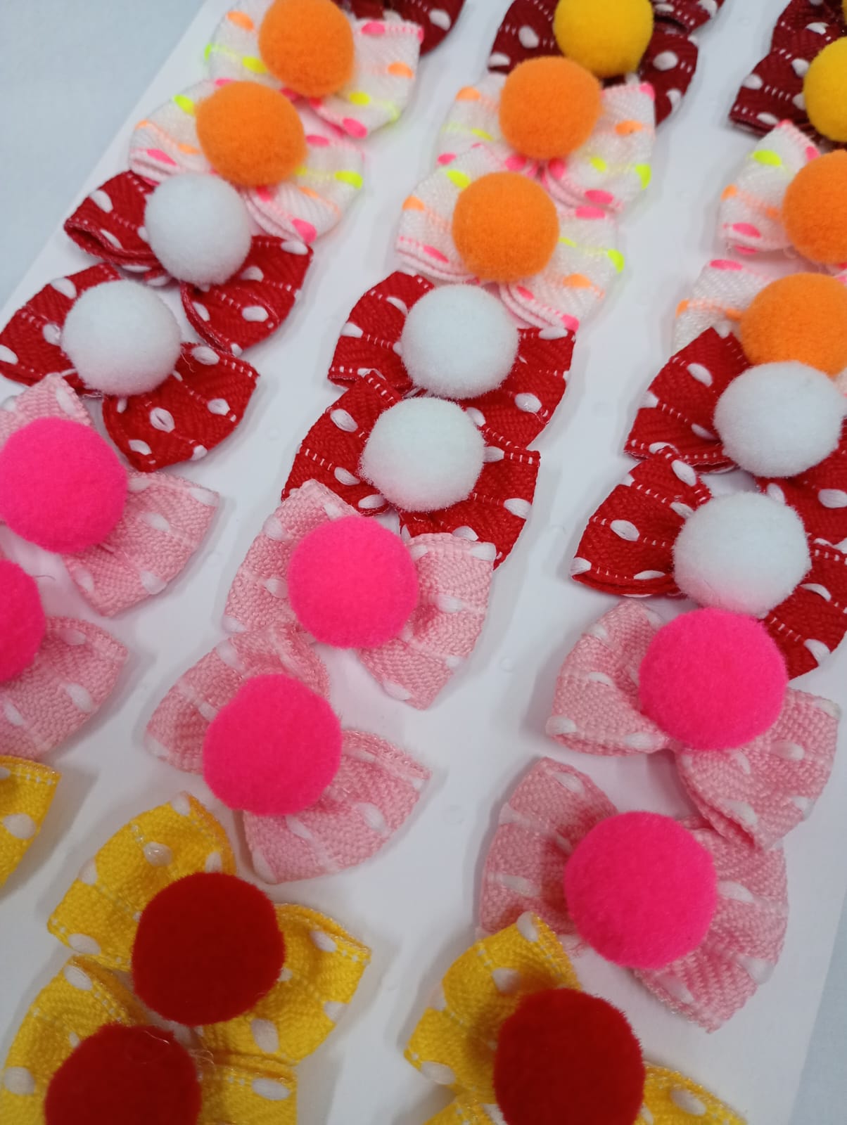 L10673 LAÇO GORG TRANSP C/POMPOM - 30 UN - Imagem 4