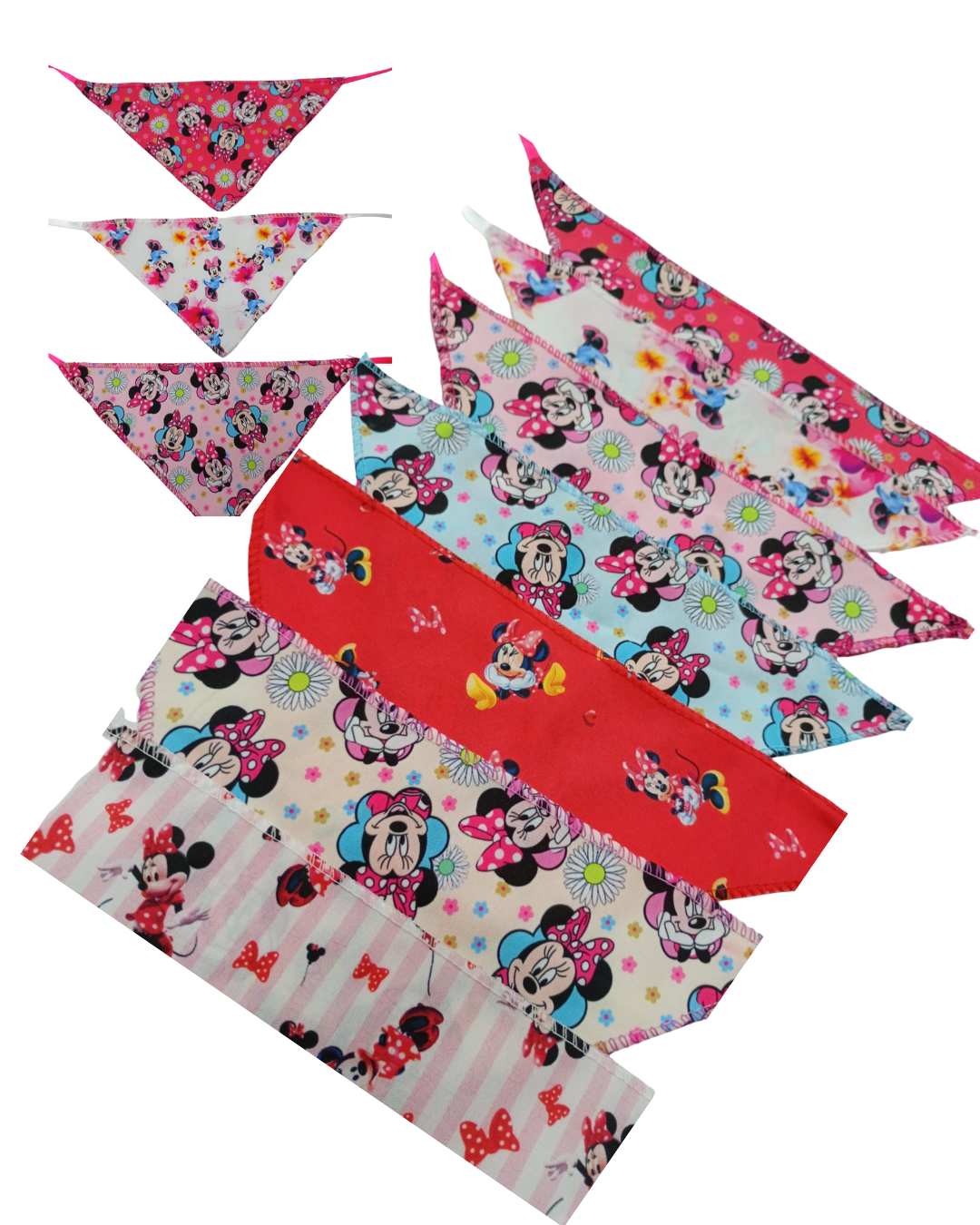 B145 BANDANA ESTAMPA MINNIE - 10 UN