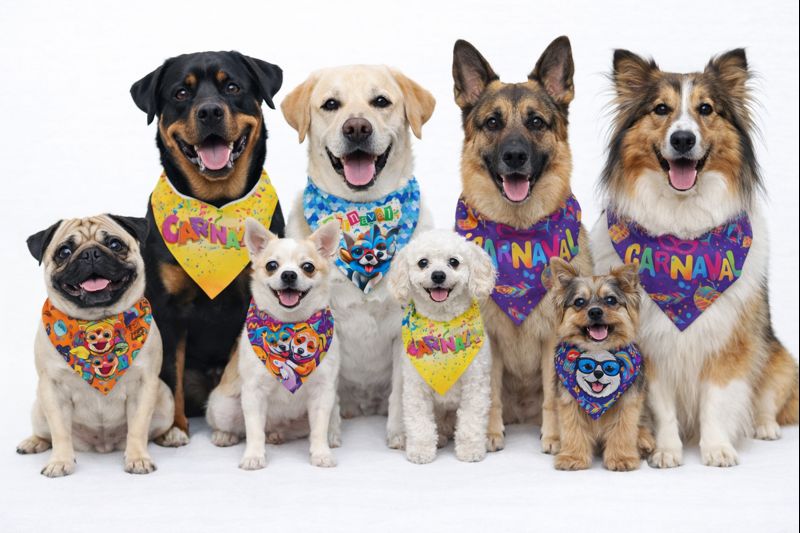 B7015 BANDANA CARNAVAL SEM COSTURA - 10 UN