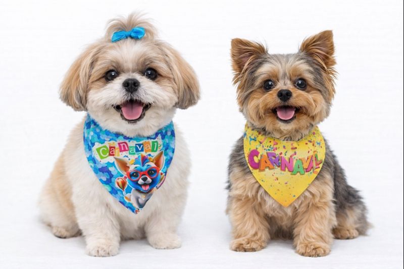 B7015 BANDANA CARNAVAL SEM COSTURA - 10 UN - Imagem 5