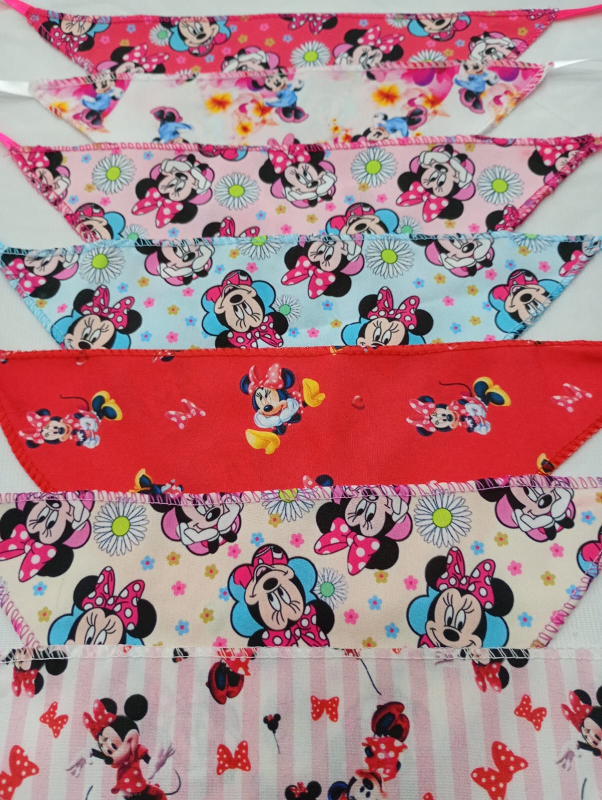 B145 BANDANA ESTAMPA MINNIE - 10 UN - Imagem 7